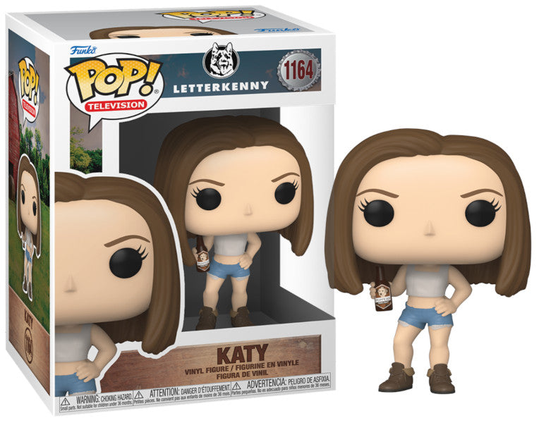 Pop Letterkenny Katy With Puppers And Beer Vinyl Figure Pop Letterkenny Katy With Puppers And Beer Vinyl Figure